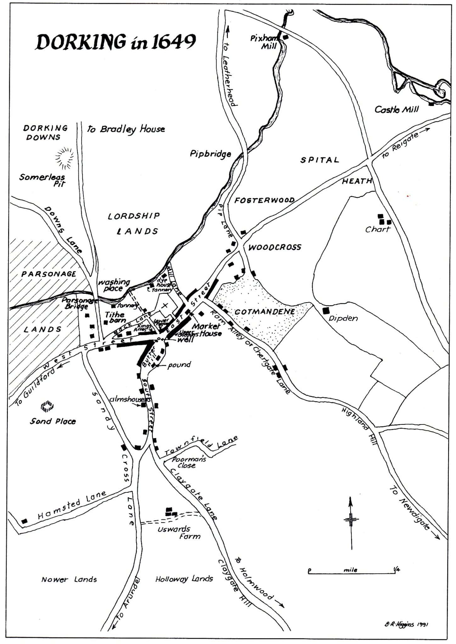 1649MapofDorking Dorking Museum & Heritage Centre