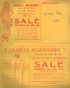Charles Degenhardt Advert 1933