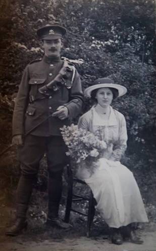 Herbert Mason and Nellie 15th May, 1915