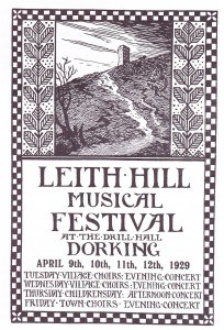 Leith Hill Music Festival Poster 1929