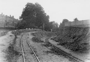 Building the Dorking Bypass (A24) in 1934