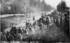 Troops Leaving Dorking 1915 © Dorking Museum