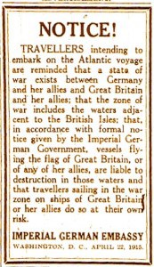 Atlantic Warning Notice © Lusitania Resource