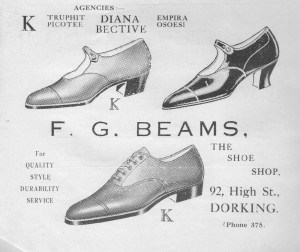 Beams Shoes Advert 1932