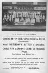 B. Turner Butchers Advert 1913