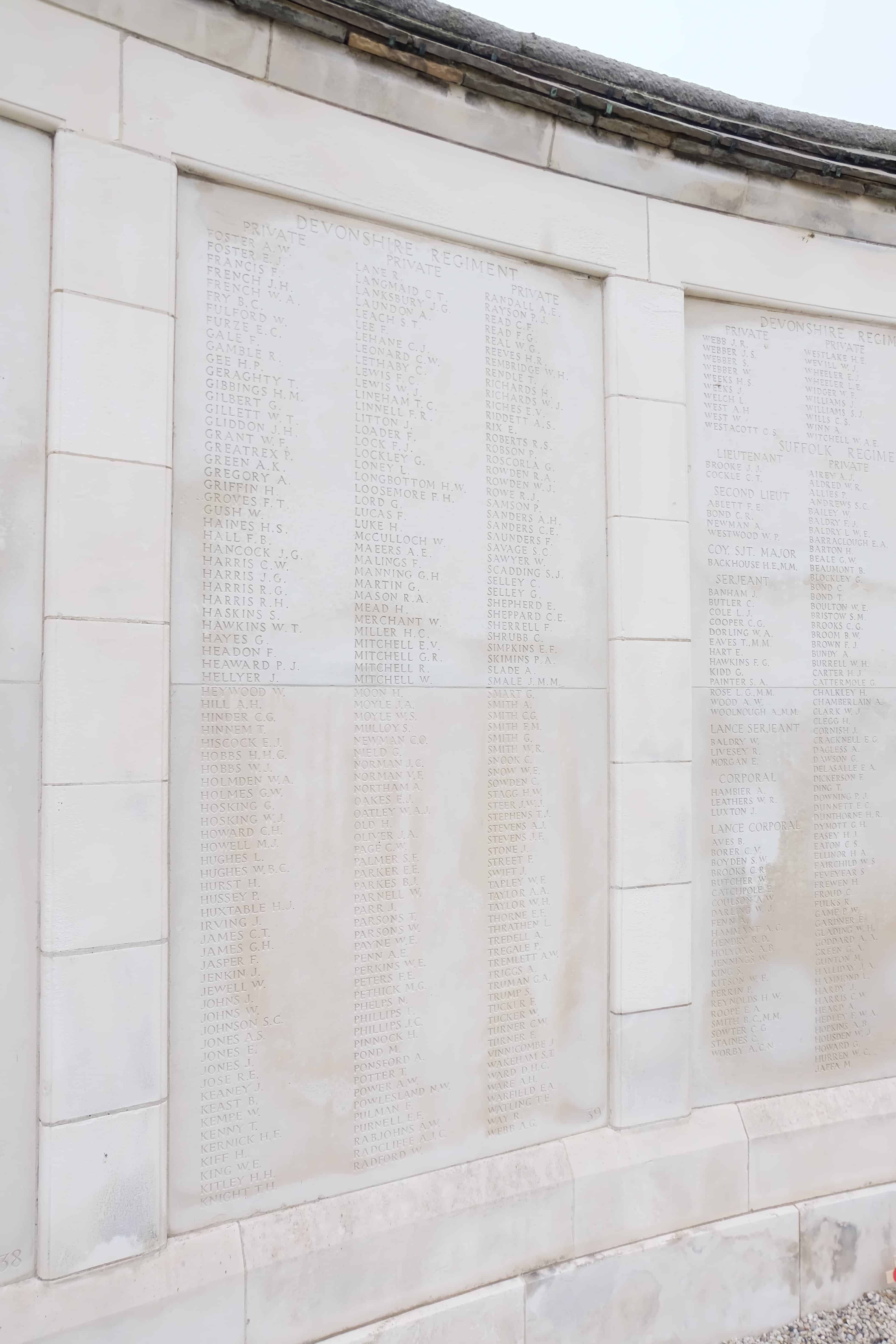 Ce Sanders Tyne Cot Memorial Panel C Ian Jones 17 Dorking Museum Heritage Centre