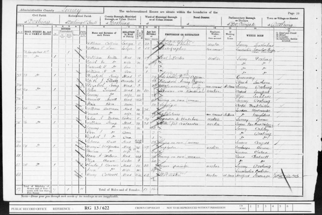 Charles William Mercer 1901 Census 2 © findmypast.co.uk