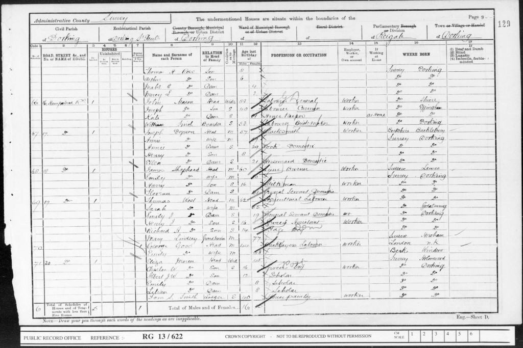 Charles William Mercer 1901 Census © findmypast.co.uk