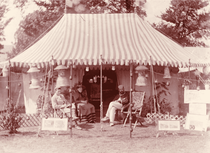 Club tents at the Dorking CC camp 2