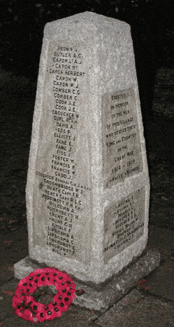 Coldharbour Memorial, Surrey