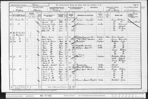 Cyril Wood 1901 Census © findmypast.co.uk