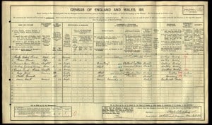 Cyril Wood 1911 Census © Ancestry.co.uk