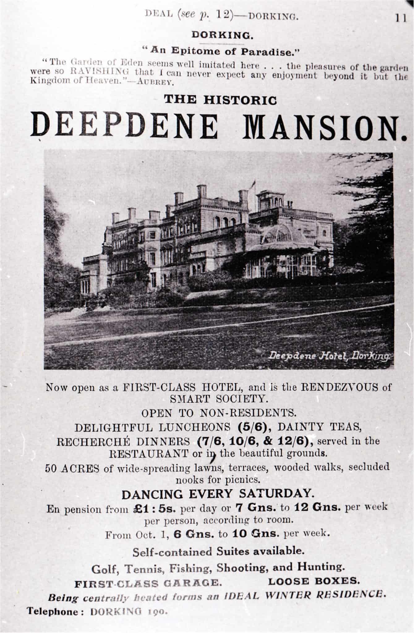 Decline of the Deepdene