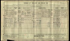 Evelyn Habershon 1911 Census © findmypast.co.uk