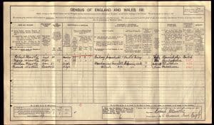 Frederick Richard Watson 1911 Census © ancestry.co.uk