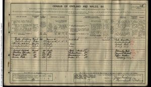 George Herbert Vickery 1911 Census © findmypast.co.uk