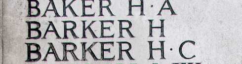 Henry Barker. Dorking Soldier. WW1