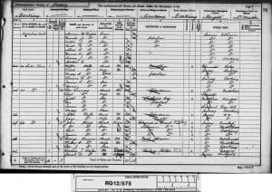 James Frederick Wells 1891 Census © findmypast.co.uk