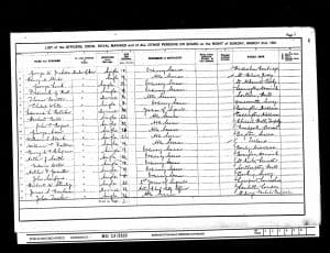 John Sanford 1901 Census © ancestry.co.uk 