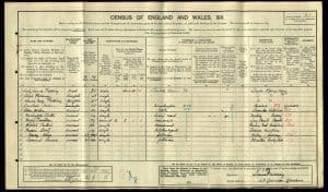 Louisa Feilding 1911 Census © ancestry.co.uk