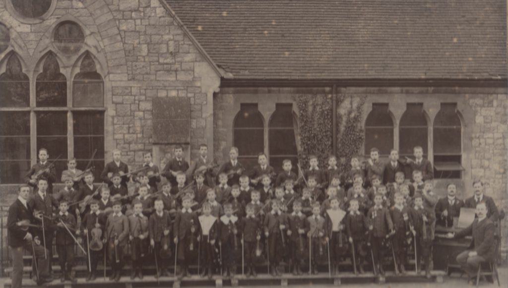 William Burgess (front row, 2nd from Right) at Maidstone All Saints Elementary Murdoch Orchestra