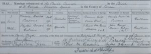 Phyllis Godwin Bowen Maurice Gedes Marriage Certificate © findmypast.co.uk