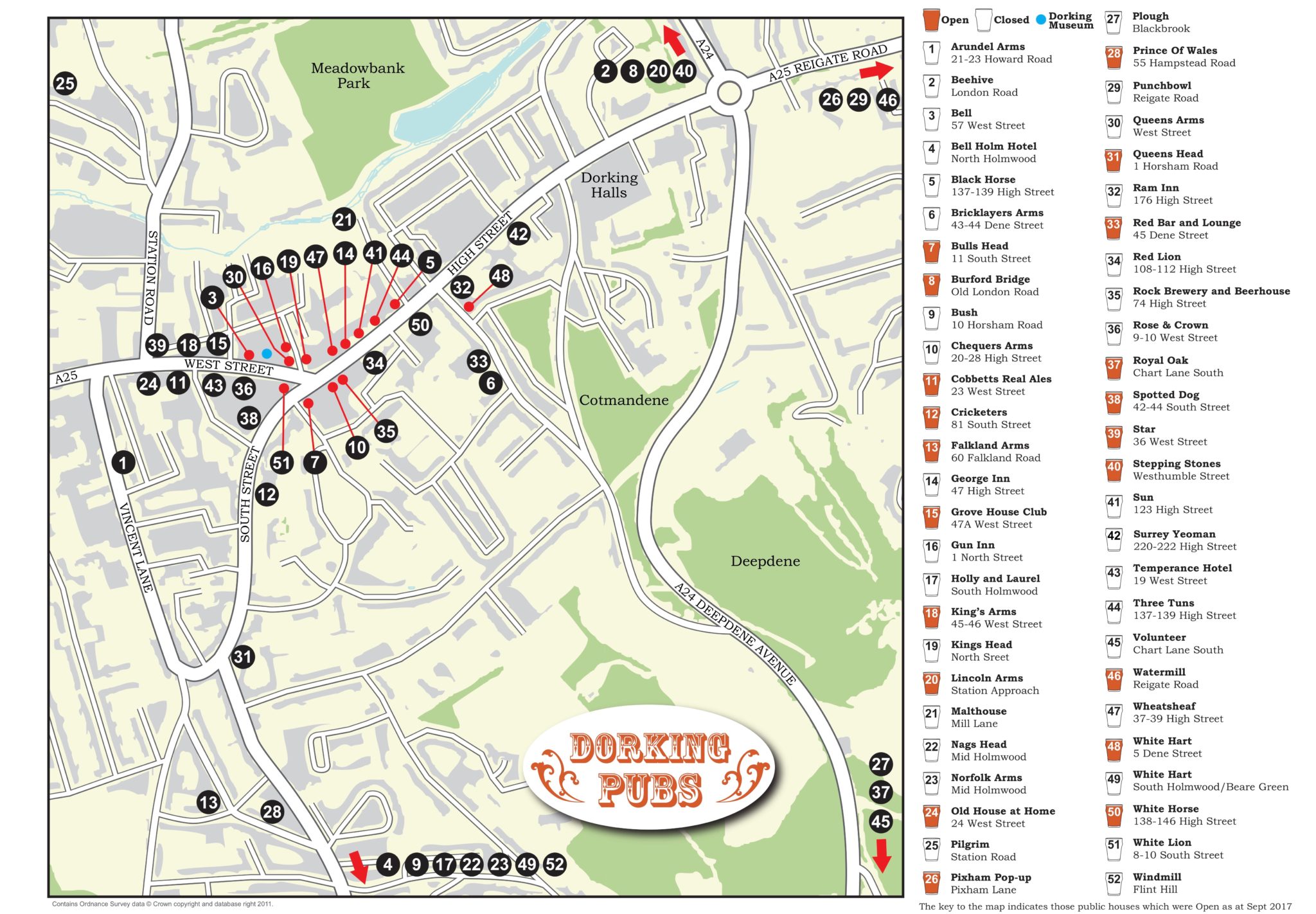 Dorking Pubs Past and Present