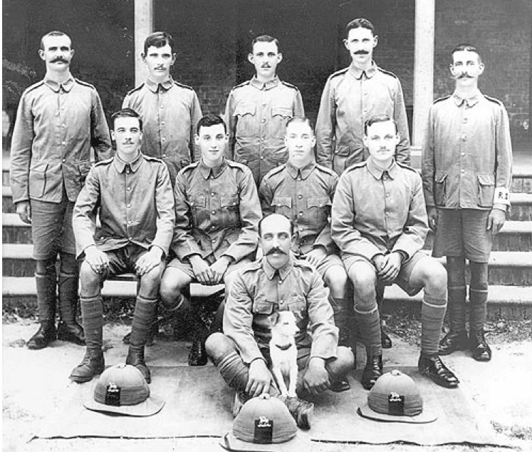 Signal Platoon, 1/5th Bn The Queen’s Royal Regiment, Lucknow, India 1915.