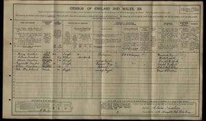 Reginald Truelove 1911 Census © findmypast.co.uk