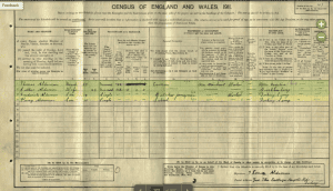 TP Alderman Census Entry
