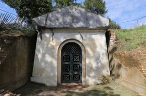 The Hope Mausoleum with the iron doors reinstated 2015 © Mole Valley District Council