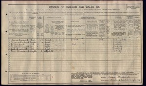 Valentine Joe Strudwick 1911 Census © findmypast.co.uk