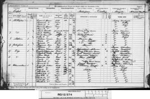 Victor Nathaniel Tickner 1891 Census © findmypast.co.uk