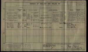 Victor Nathaniel Tickner 1911 Census © findmypast.co.uk