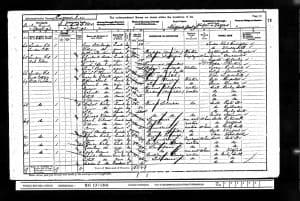 William Frederick Stanbridge 1901 Census © ancestry.co.uk