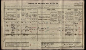 William Herbert Wilde 1911 Census © findmypast.co.uk