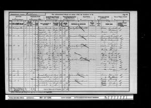 William James Dudley Wood 1901 Census © Ancestry.co.uk