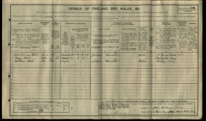 William West 1911 Census © findmypast.co.uk