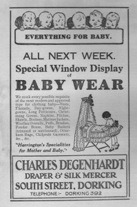 Charles Degenhardt Babywear Advert