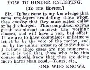 Dorking Ad how to hinder enlisting