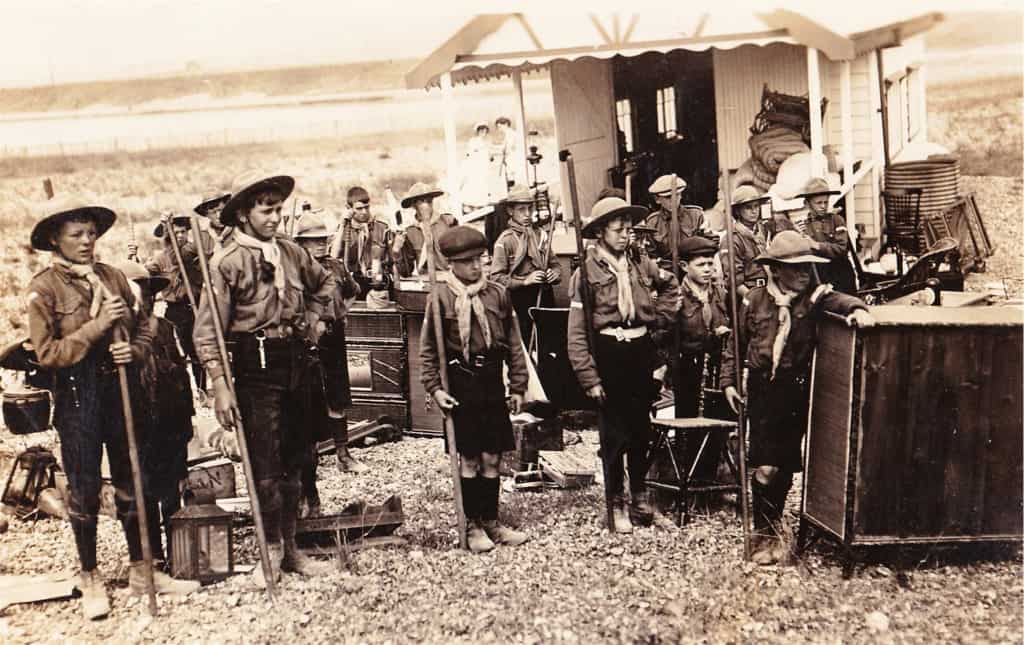 Dorking Scouts at Worthing 1914