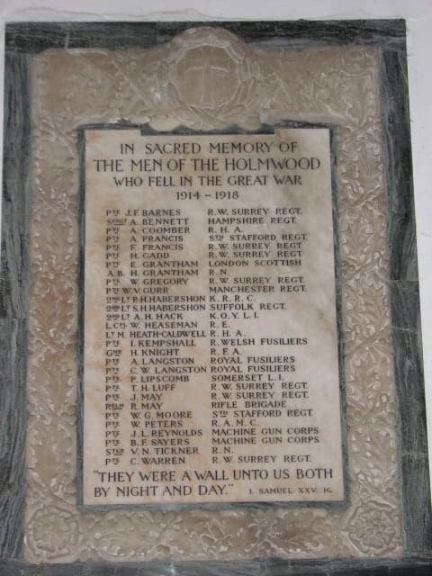 South Holmwood Memorial